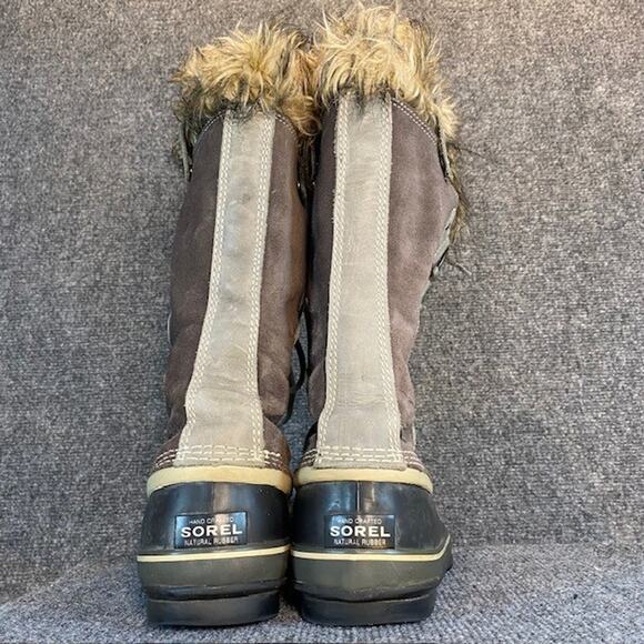Sorel Joan of Arctic Snow Boot Womens 9 Brown Suede Lace Up Waterproof Winter - Picture 3 of 10